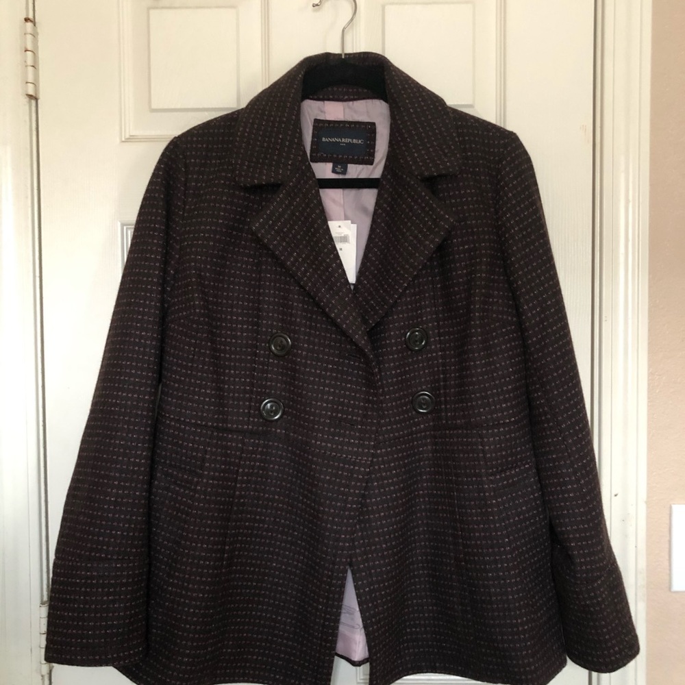 Banana Republic Womens Peacoat Size Medium Brand New with Tags